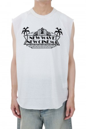 New No-sleeve Tee(23SSC-6)-White-