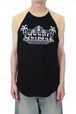 New No-sleeve Tee(23SSC-6)-Black&amp;Yellow-