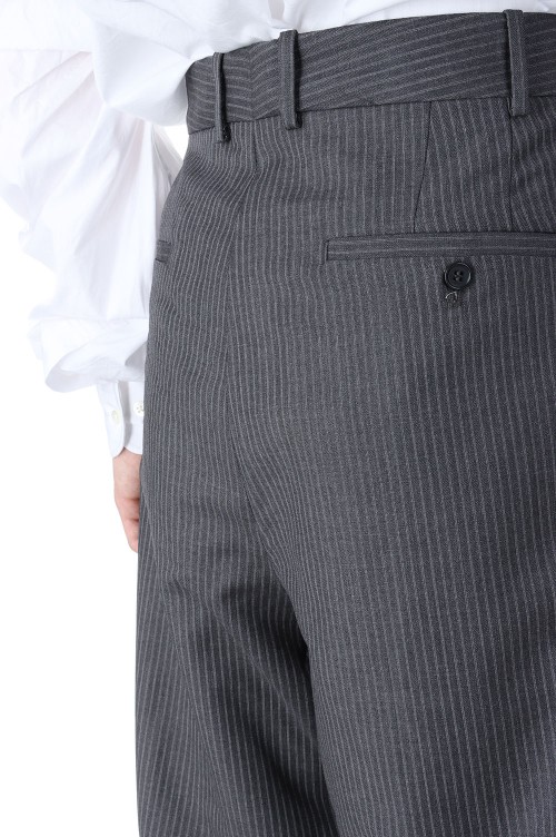 Elongated Trousers(HM00P65GREY Chalkstripes) | セレクトショップ
