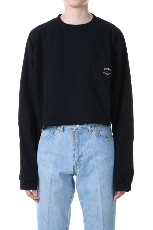 お中元 お歳暮 お年賀 夏 冬 年末年始のご挨拶 ギフト 通販な CROPPED LONG セレクトショップ | TEE-Black(23SMSCU10) トップス