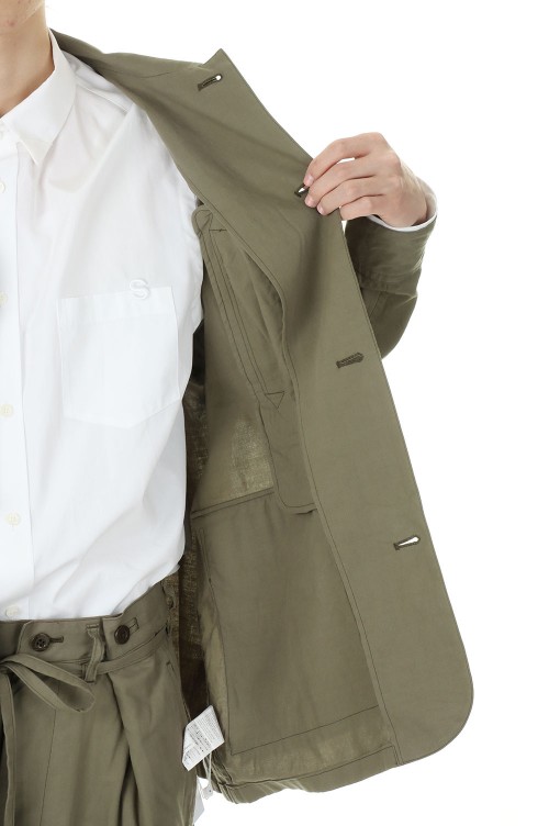 Selvage Twill Bush Jacket / Sage(BHS23S003) | セレクト