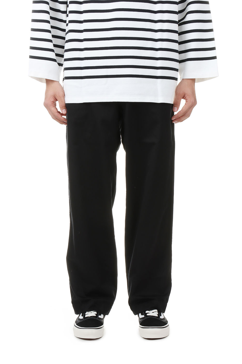 Wide Chino Pants - Black (SUCS301) | セレクトショップ 