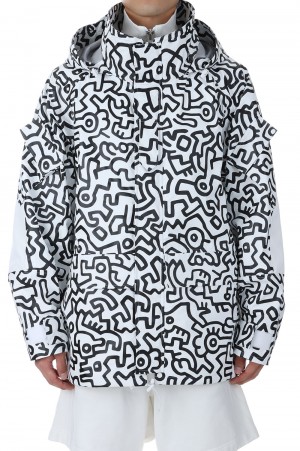 x Keith Haring Nylon Taffeta Laminate Print Jacket(WK-J016-051-1-4)
