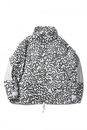 x Keith Haring Nylon Taffeta Laminate Print Jacket(WK-J016-051-1-4)