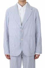 Seersucker Club Jacket - Navy (SUAS318)