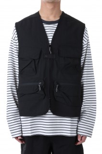 RIVER VEST TASLAN NYLON -BLACK(F441004)