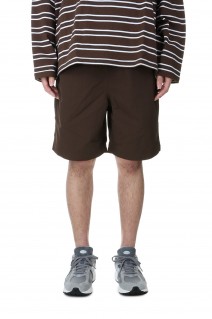 COZY SHORTS TASLAN NYLON -BROWN(F441007)