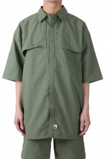 RIVERSHIRTS S/S Re;CONHny®TASLANRIPNYLON -OLIVE(F491003)