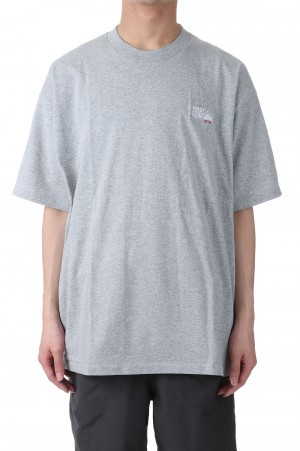 LOGO S/S TEE COTTON JERSEY -HEATHER GRAY(F401004)