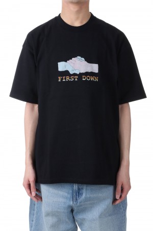 S/S TEE #1 COTTON JERSEY -BLACK(F401005)