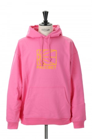 MEN BIG LOGO HOODIE KNIT/PINK(PACC11T026)