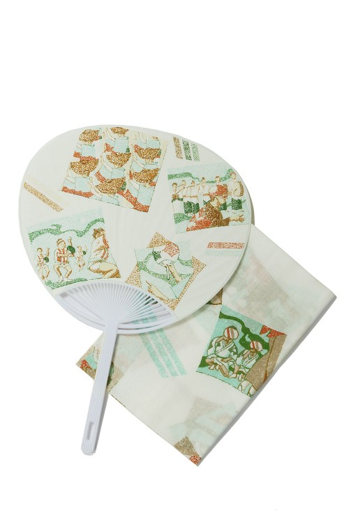 ALOHA SHIRT AWA ODORI with TENUGUI&UCHIWA / GREEN (PC-024