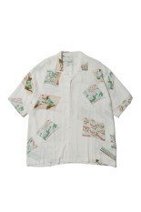 ALOHA SHIRT AWA ODORI with TENUGUI&amp;UCHIWA  / GREEN (PC-024-2166)