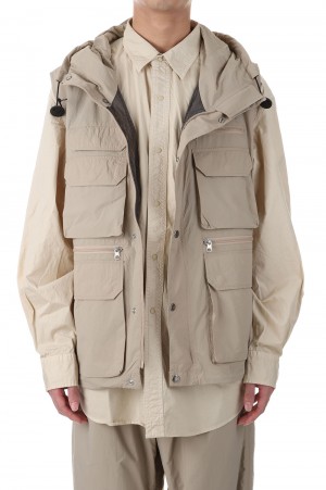 Nylon Ripstop Trail Vest - Beige (NP2313N) | セレクト