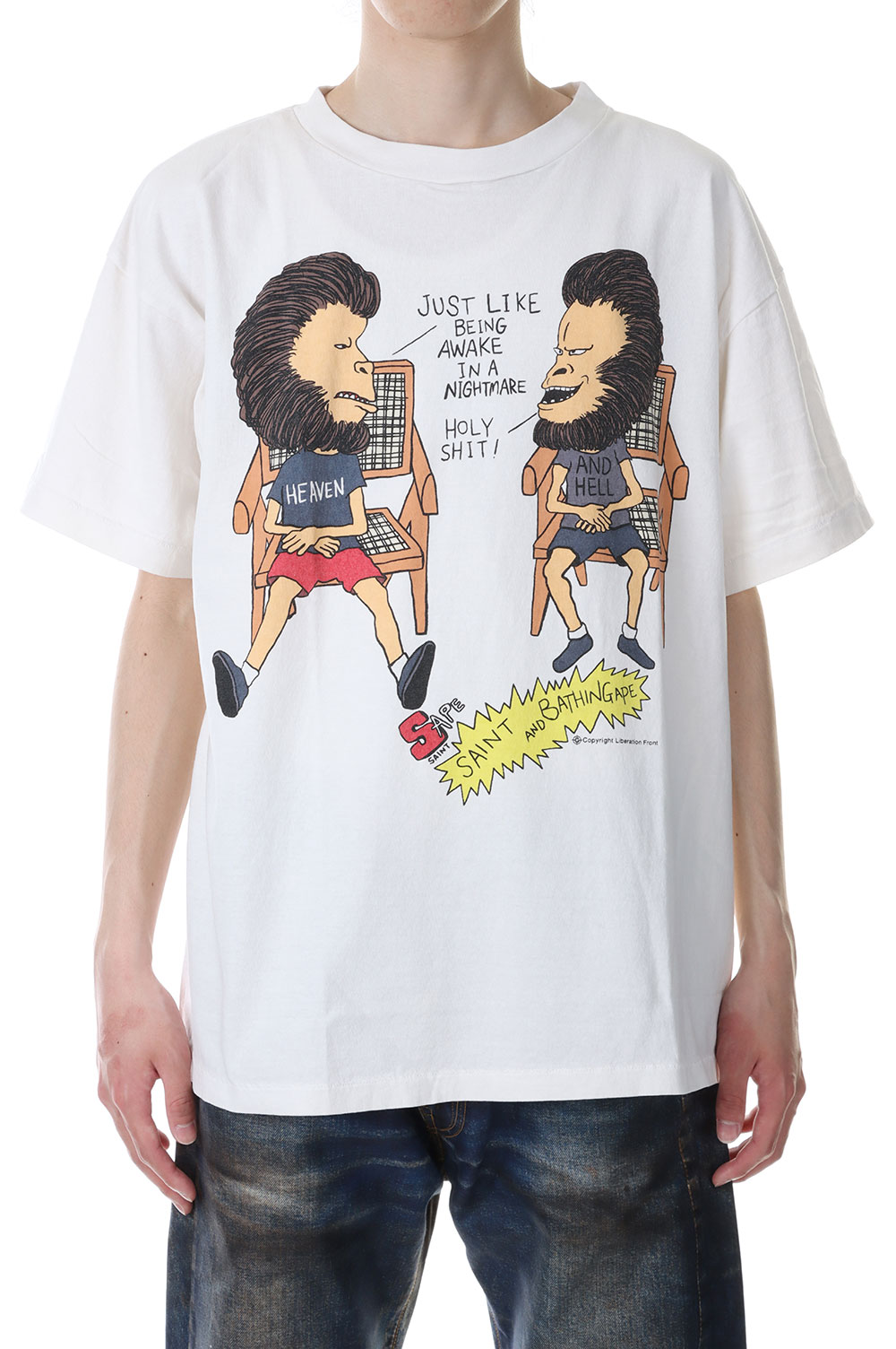 AP SS TEE / HVN & HELL / WHT (SM-S23-0000-110) | セレクト 