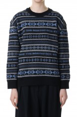 GORE-TEX INFINIUMTM Fair Isle  Sweater -BLACK(NT6300N)