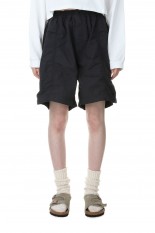 Polyester Linen Field Shorts -BLACK(NT4304N)