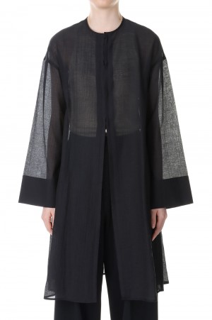 Shear Summer Gown -BLACK(460GSL30-0550)