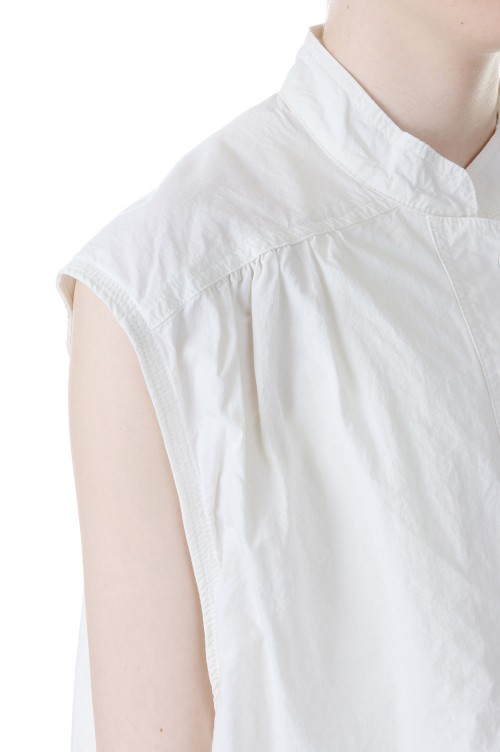 Flappocket Cotton Vest  WHITE    セレクトショップ