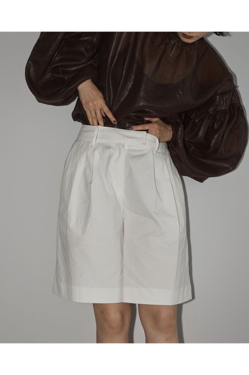 Doubletuck Half Pants -ECRU (12310708) | セレクトショップ