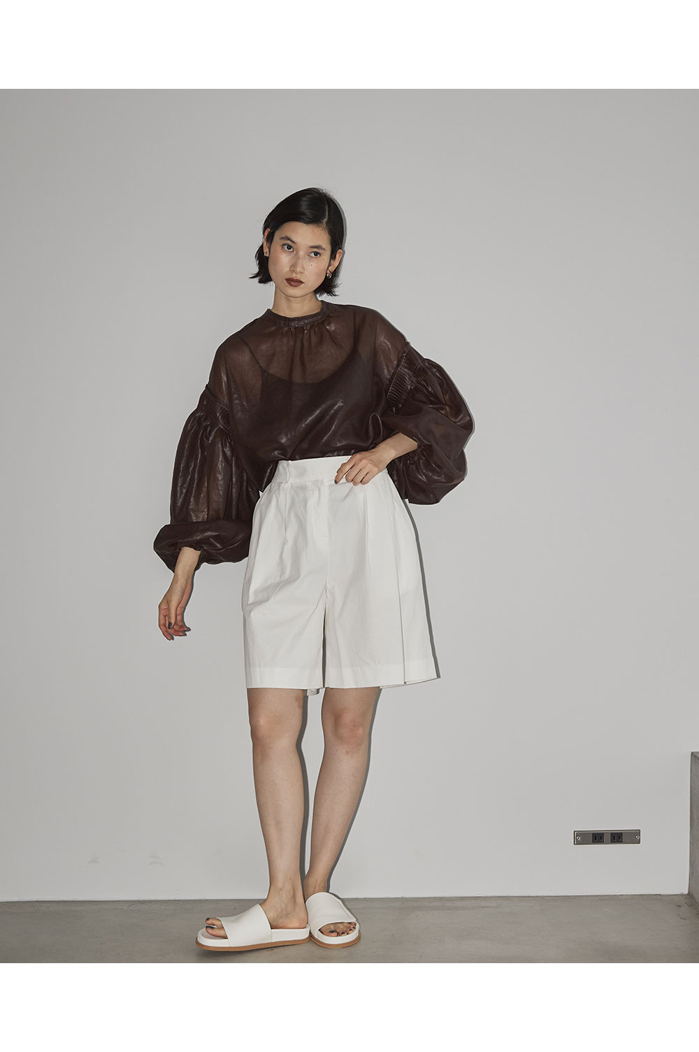 Doubletuck Half Pants -ECRU (12310708) | セレクトショップ