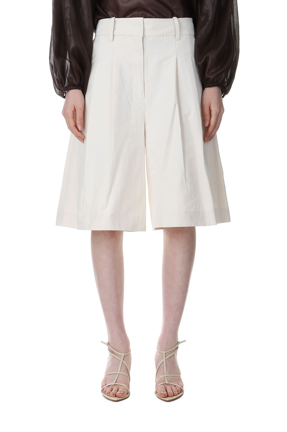 Doubletuck Half Pants -ECRU (12310708) | セレクトショップ