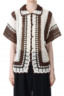 Crochet Over Shirts -BROWN (12310514)