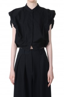 Puffshoulder Compact Shirts -BLACK (12310428)