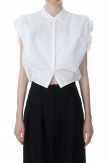 Puffshoulder Compact Shirts -BLACK (12310428)