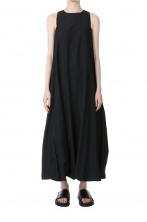 Backslit Balloon Dress -BLACK (12310311)