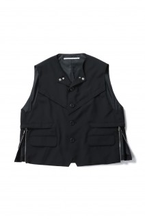 K-2B FARMERS VEST(23S0083)-BLACK-