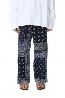 circa make bandana patchwork pants -WHITE(cm23ss-10)