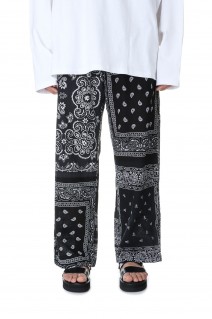 circa make bandana patchwork pants -WHITE(cm23ss-10)