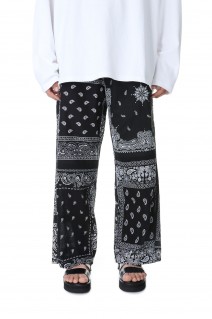 circa make bandana patchwork pants -WHITE(cm23ss-10)