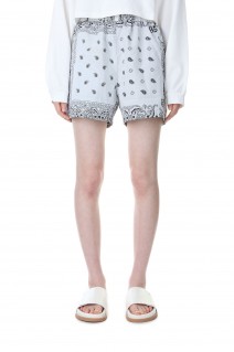 circa make bandana patchwork shorts -WHITE(cc23ss-46)