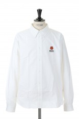 Boke Flower Crest Casual Shirt M(FD55CH4109LO)-WHITE-