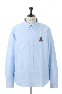 Boke Flower Crest Casual Shirt M(FD55CH4109LO)-SKY BLUE-