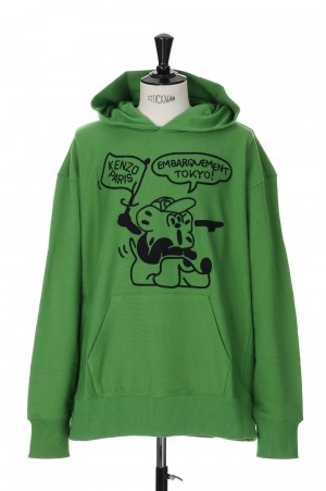 BOKE BOY TRAVELS OVERSIZE HOOD(FD55SW4984MF)-GRASS GREEN-