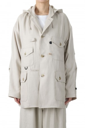 W's TECH SAFARI JACKET -Ecru (BJ-52023L)