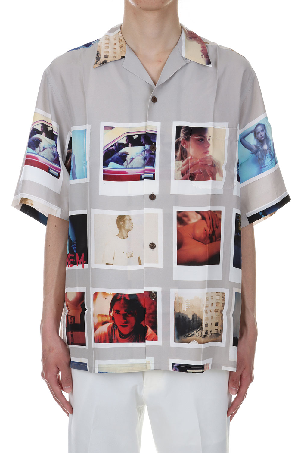 DAVIDE SORRENTI / S/S HAWAIIAN SHIRT ( TYPE-1 ) / GRAY 