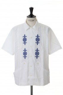 SD Guayabera Shirt - WHITE