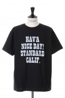 SD US Cotton H.N.D. Logo T - BLACK