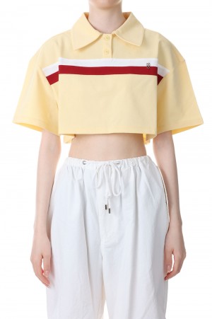 Chico Crop Pique Shirt -YELLOW(23SS205A)