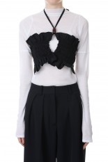 Shirring Shell Bra -BLACK(23SS215B)
