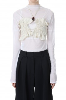 Shirring Shell Bra -IVORY(23SS215A)