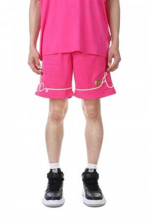 Abc. 123. Soutache Basketball Shorts / Rubellite Pink（ABC123SOUBSH）