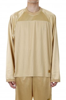 Abc. 123. L/S Satin Basketball Shirt / Feldspar Ecru（ABC123LSBS）