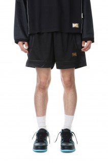 Abc. 123. Mesh Satin Basketball Shorts / Anthracite Black(ABC123MSBS)