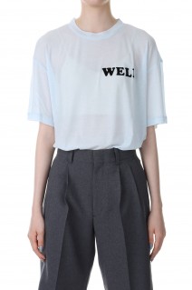 SHEER LOGO TEE -BLACK（23MMSCU06）