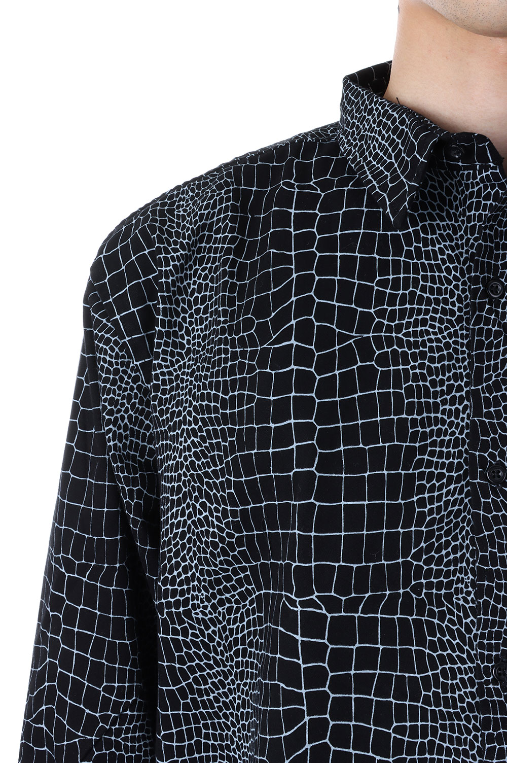 Crocodile Shirt/Black | セレクトショップ｜DeepInsideinc.com Store